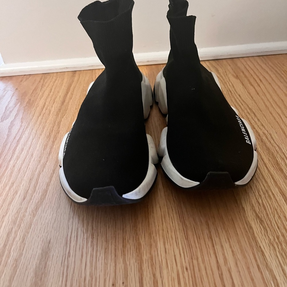 Balenciaga Black Knit Sneakers
